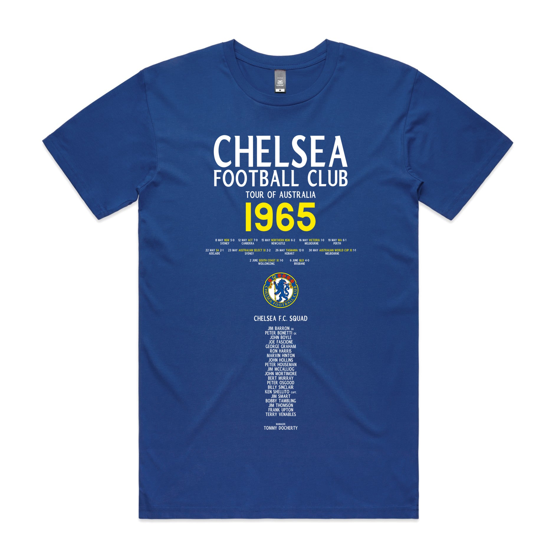 Chelsea in Australia 1965 T-shirt